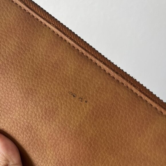 Free People Distressed Vegan Leather Wallet Brown - Picture 3 of 5